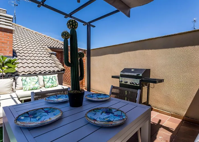 아파트 Baruhaus Terraza Duplex 발렌시아 데 돈 후안